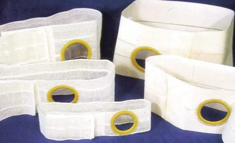 NUH 6357-A EA/1 NU-FORM REG ELASTIC 6" SUPPORT BELT LG (36-41") RIGHT-SIDE 2 3/4" CENTERED OPENING WHITE (NON-RETURNABLE)