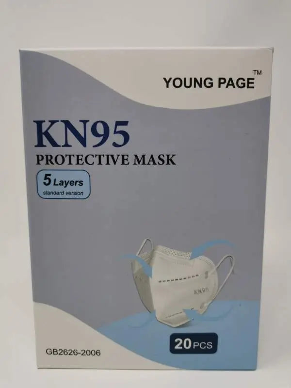 RMS KN9520S BX/20 EARLOOP KN95 FACE MASK WITH METAL NOSE CLIP (ALL SALES FINAL/NON RETURNABLE)