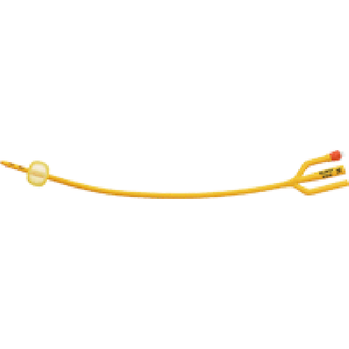 RUS 183405180 BX/10 GOLD SILICONE COATED 3-WAY FOLEY CATHETER, 18FR 16IN, 5CC STERILE AND LATEX
