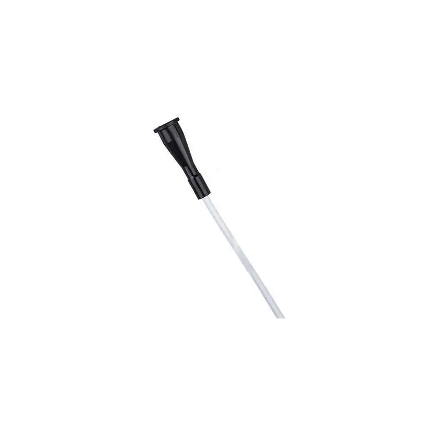 RUS 238300100 BX/100 RUSCH INTERMITTENT FEMALE CATHETER 10FR 7.2"L 2-STAGGERED EYES STRAIGHT TIP FUNNEL END PVC STERILE DISPOSABLE BLACK LATEX-FREE