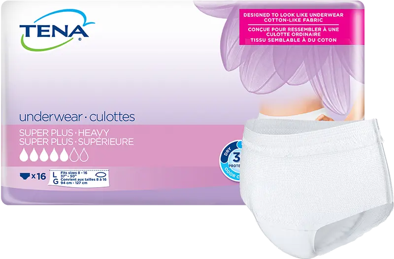 TENA® Women™ Super Plus Heavy Protective Incontinence Underwear, Super