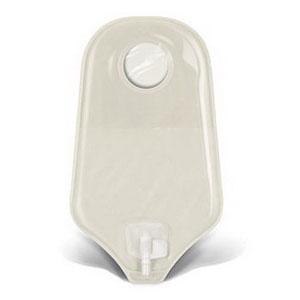 SQU 401546 BX/10 NATURA UROSTOMY POUCH W/ ACCUSEAL TAP, TRANSPARENT, SIZE 70MM (2 3/4IN), 10IN LENGTH
