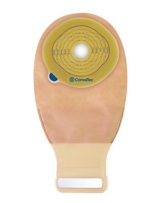 Esteem®+ One-Piece Stomahesive® Skin Barrier, Pre-Cut Stoma Opening 1" (25mm), Drainable Pouch, Opaque 12" (30.5cm), Invisiclose® - Box Of 10
