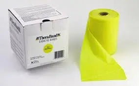 TB 20120 EA/1 THERABAND THIN EXERCISE BAND, 5.5IN X 50YD, YELLOW, LATEX