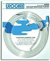 URO 6060 EA/1 CLEAR VINYL DRAINAGE TUBING WITH GRADUATED ADAPTOR AND CAP, SIZE 60IN LENGTH