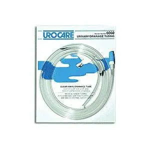 URO 6061 EA/1 CLEAR VINYL DRAINAGE TUBING WITH GRADUATED ADAPTOR AND CAP, SIZE 60IN LENGTH X 9/32IN ID, NON-STERILE