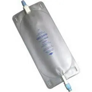 URO 76321 EA/1 URO-SAFE DISPOSABLE VINYL LEG BAG WITH THUMB CLAMP, SIZE 32 OZ (LARGE)