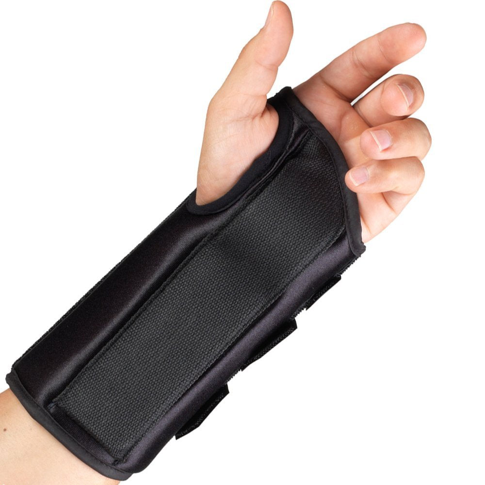 Otc Maximum 8" Wrist Splint Left Black Medium W/ Removable Palmar Splint & Flexible Stays - Ea/1