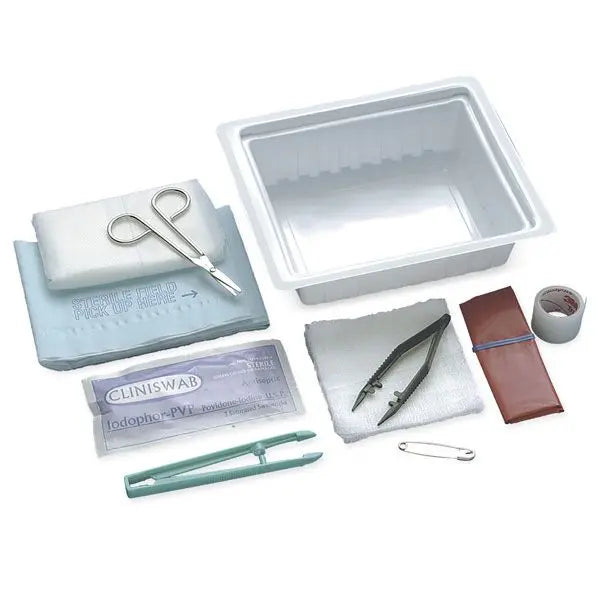 Wound Care Dressing Tray, Latex-Free, Sterile - Ea/1