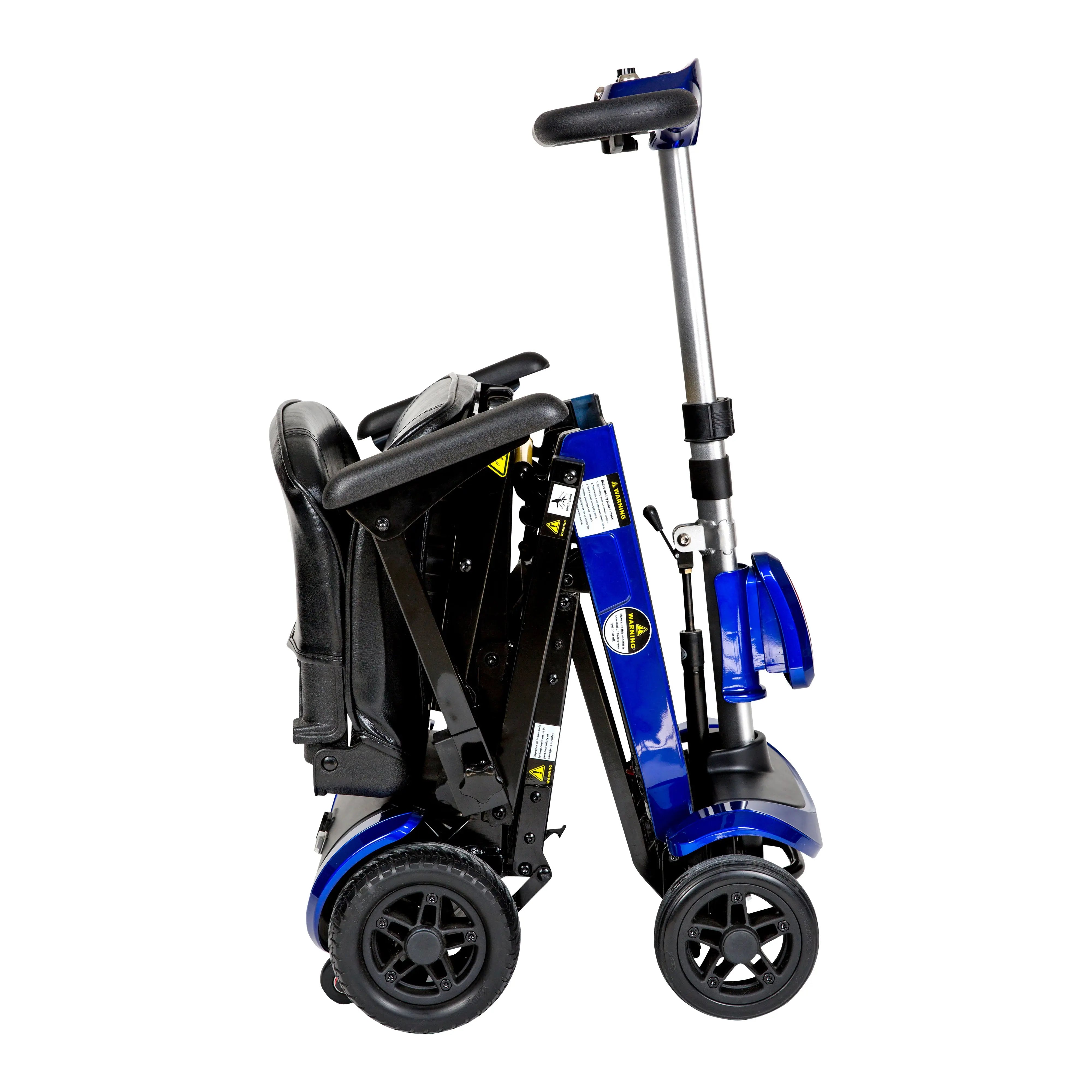 ZooMe Auto-Flex Folding Travel Scooter, Blue - Home Health Store Inc