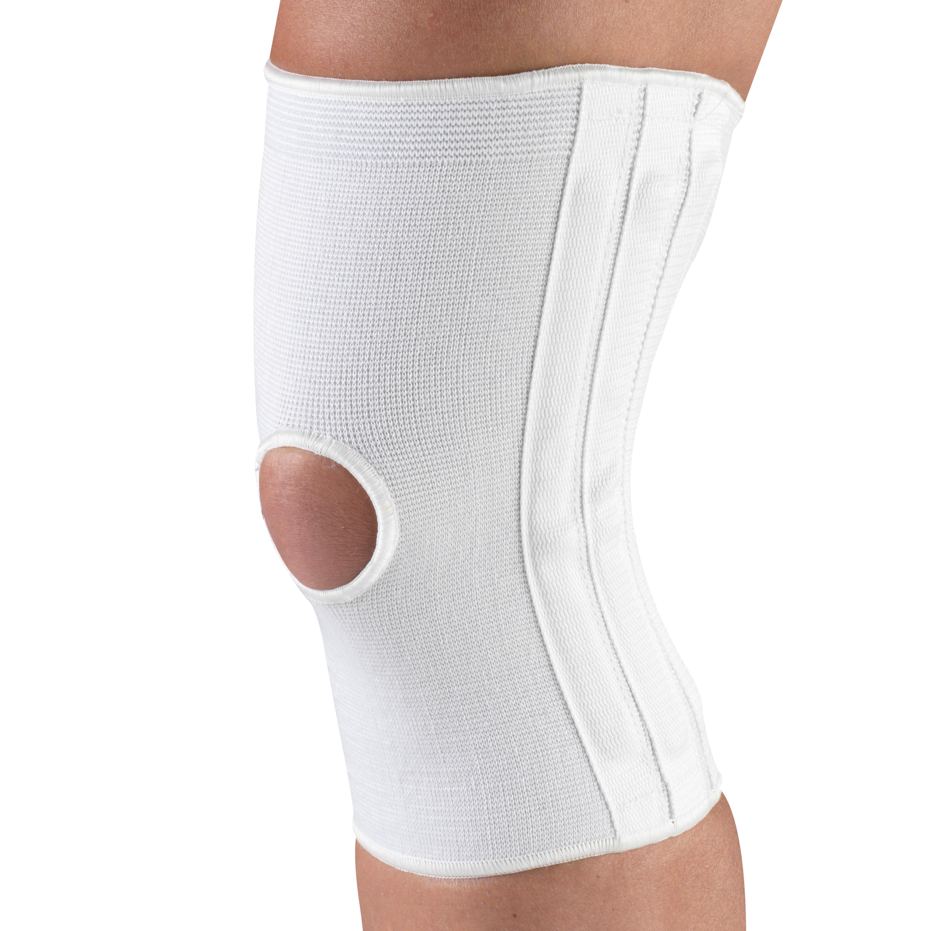 Champion Medium Knee Brace W/ Hor-Shu Support Pad White X-Large (19 - 21 3/4") Controlled Stretch Elastic - Ea/1 - Home Health Store Inc