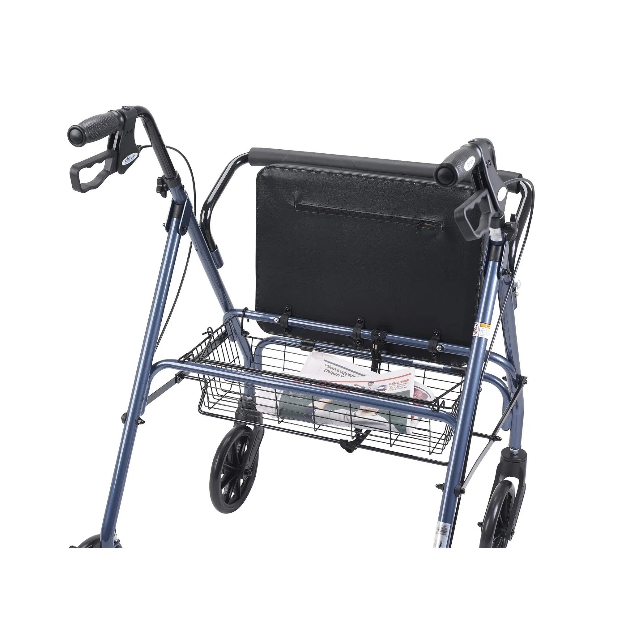 Heavy Duty Bariatric Rollator Rolling Walker with Large Padded Seat - Home Health Store Inc