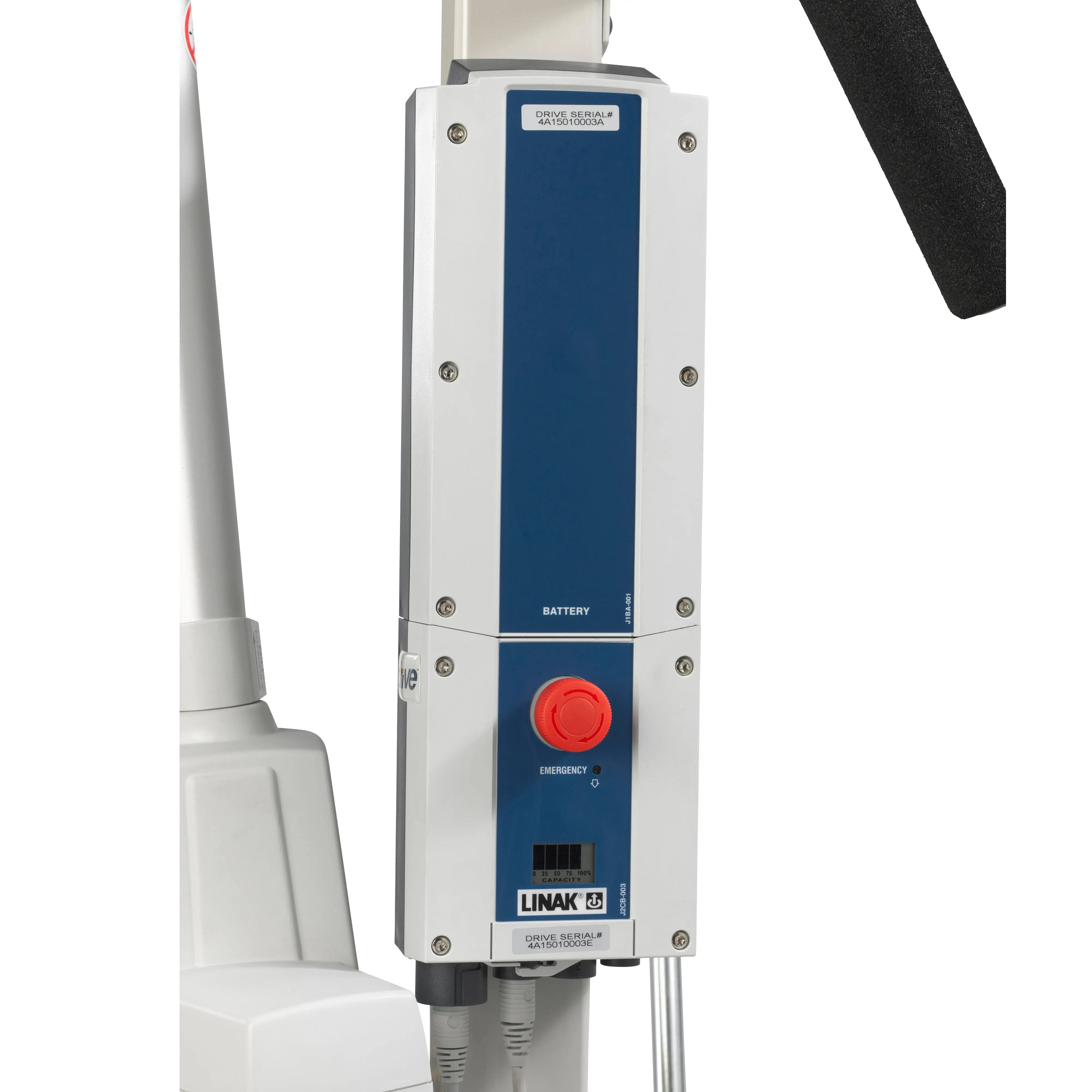 Bariatric Battery Powered Electric Patient Lift with Four Point Cradle and Rechargeable, Removable Battery