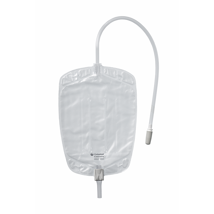 Conveen® Contour Leg Bag, Clamp Outlet, Straps, Non Sterile, 28oz (800ml) - 1 Each - Home Health Store Inc