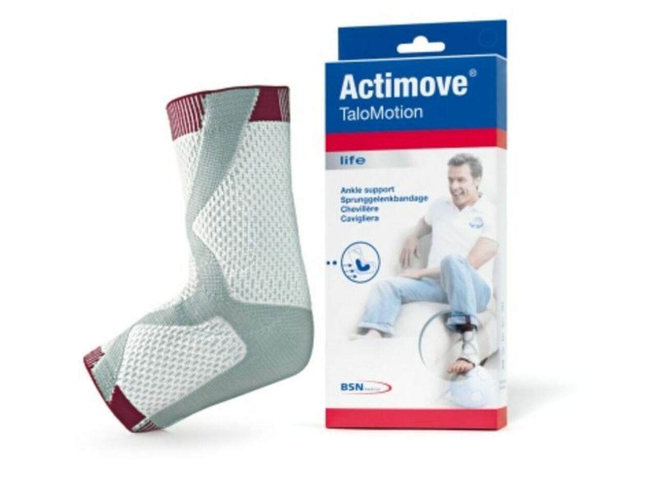 Actimove Talomotion Ankle Support Md, Left, Grey - Ea/1