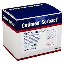 Cutimed Sorbact Antimicrobial Ribbon W/Bacteria Binding Action 5cm X 2cm - Box Of 10