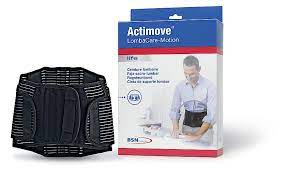 Actimove Lombacare Motion Back Support W/Dual Panels, Xxl, Black - Ea/1
