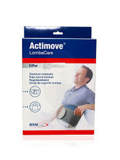 Actimove Lombacare Motion Back Support W/Dual Panels, Xs, Black - Ea/1
