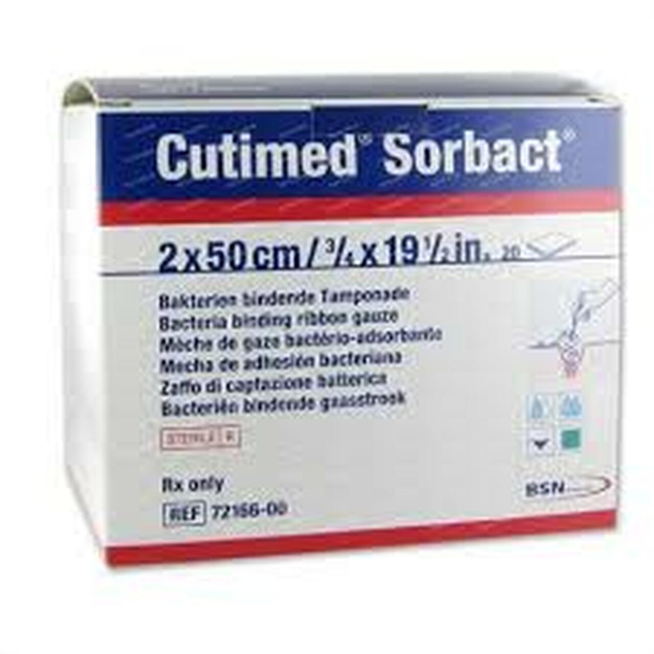 Cutimed Sorbact Antimicrobial Dressing W/Bacteria Binding Action 4cm X6cm - Box Of 5 - Home Health Store Inc