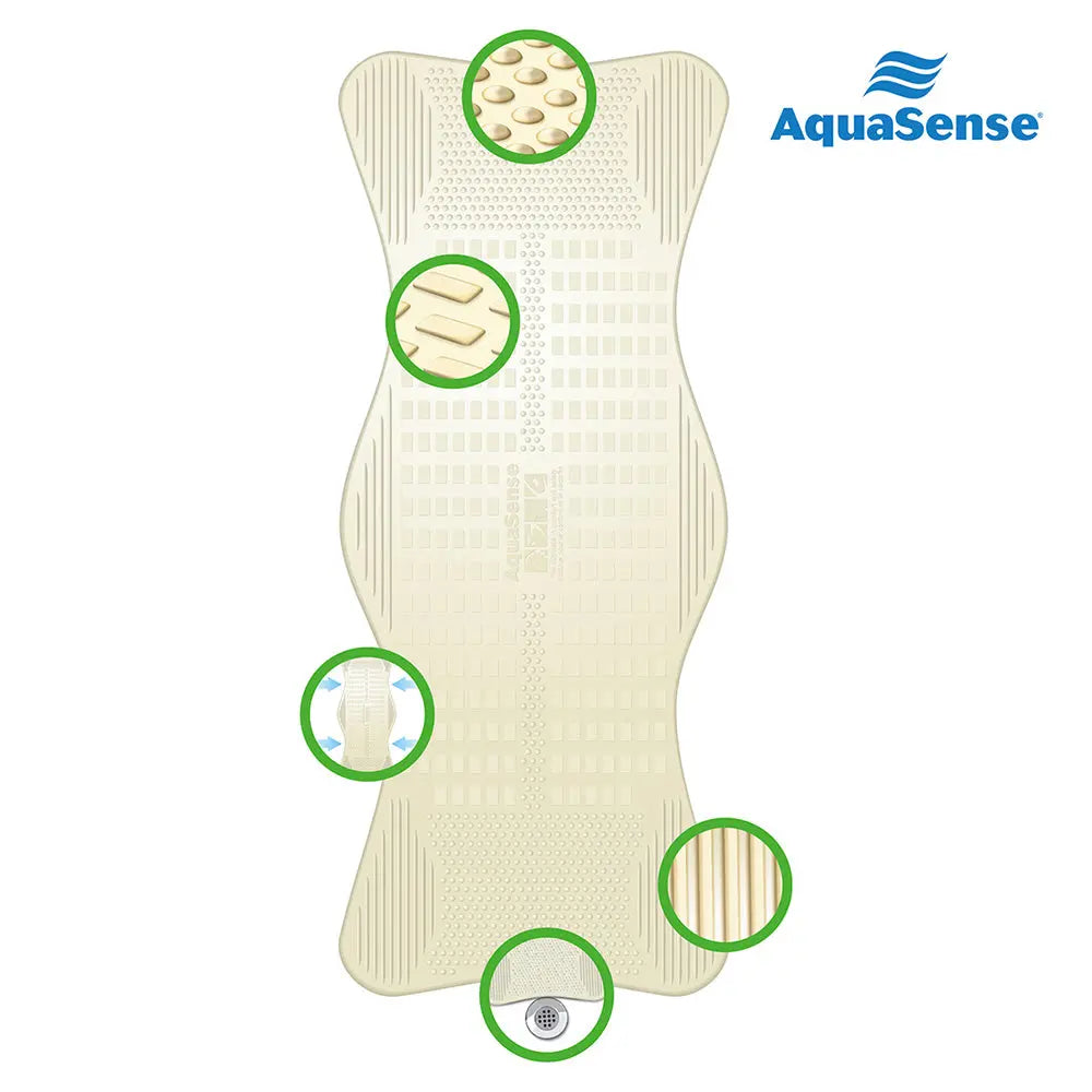 Non-Slip Bath Mat with Invigorating Massage Zones - Home Health Store Inc