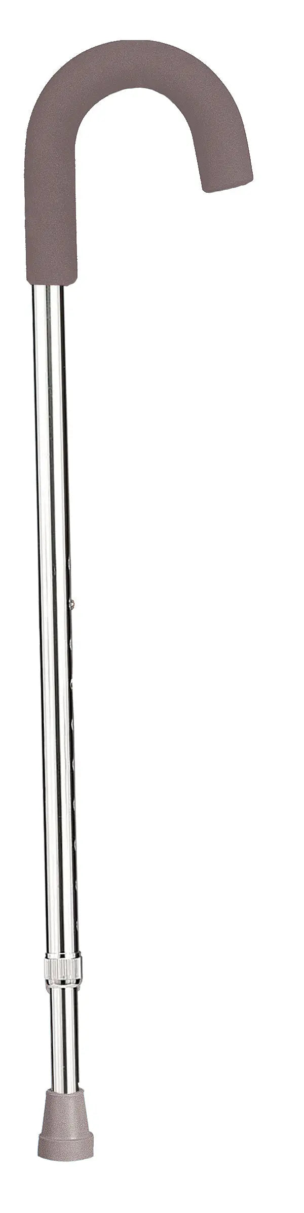 Aluminum Round Handle Cane with Foam Grip - Home Health Store Inc