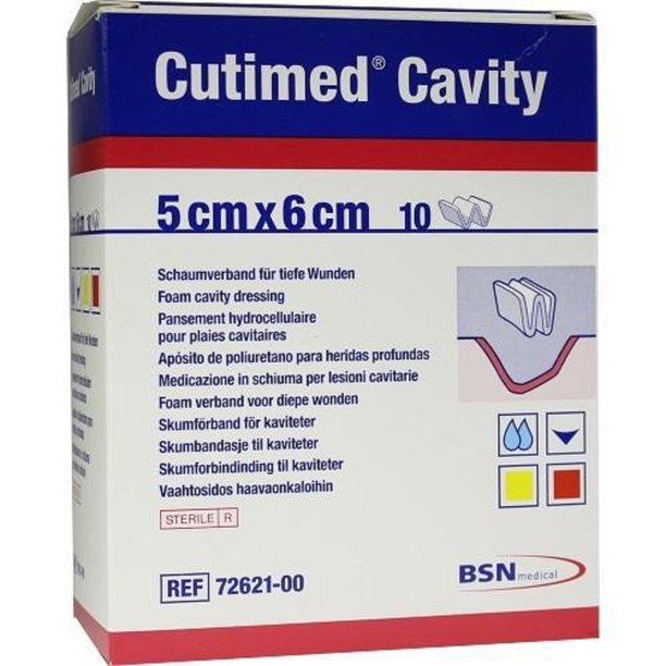 Cutimed Cavity Absorbant Foam Dressing For Deep Wounds 15cm X 15cm - Box Of 5 - Home Health Store Inc