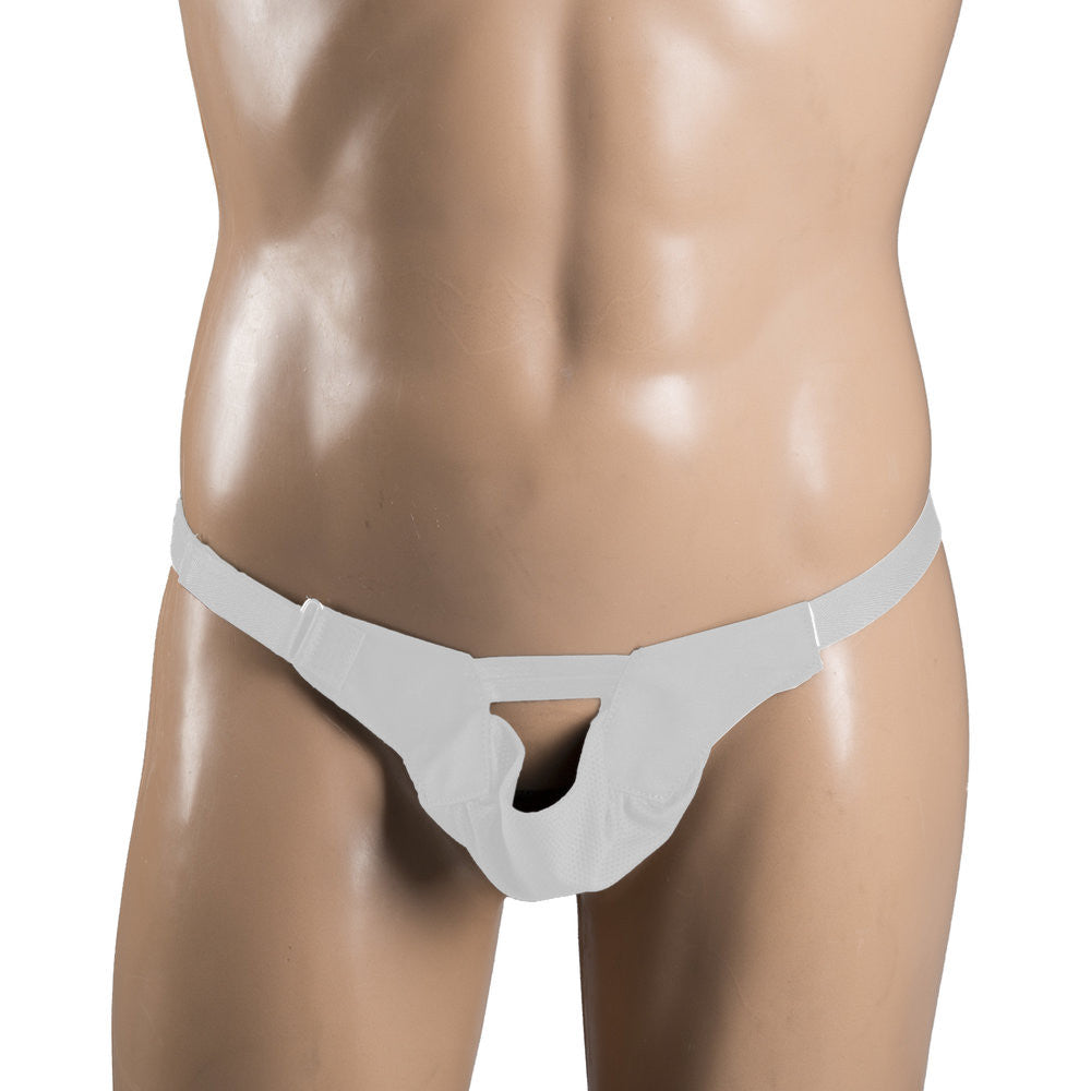 C-52 Champion Minimum Suspensory Pouch 2xl (Up To 52" Waist) Cotton/Rayon Mesh Cup (6-7") Non-Elastic Adjustable Band W/ Hook & Loop Fastening White Washable Latex-Free - Ea/1 - Home Health Store Inc