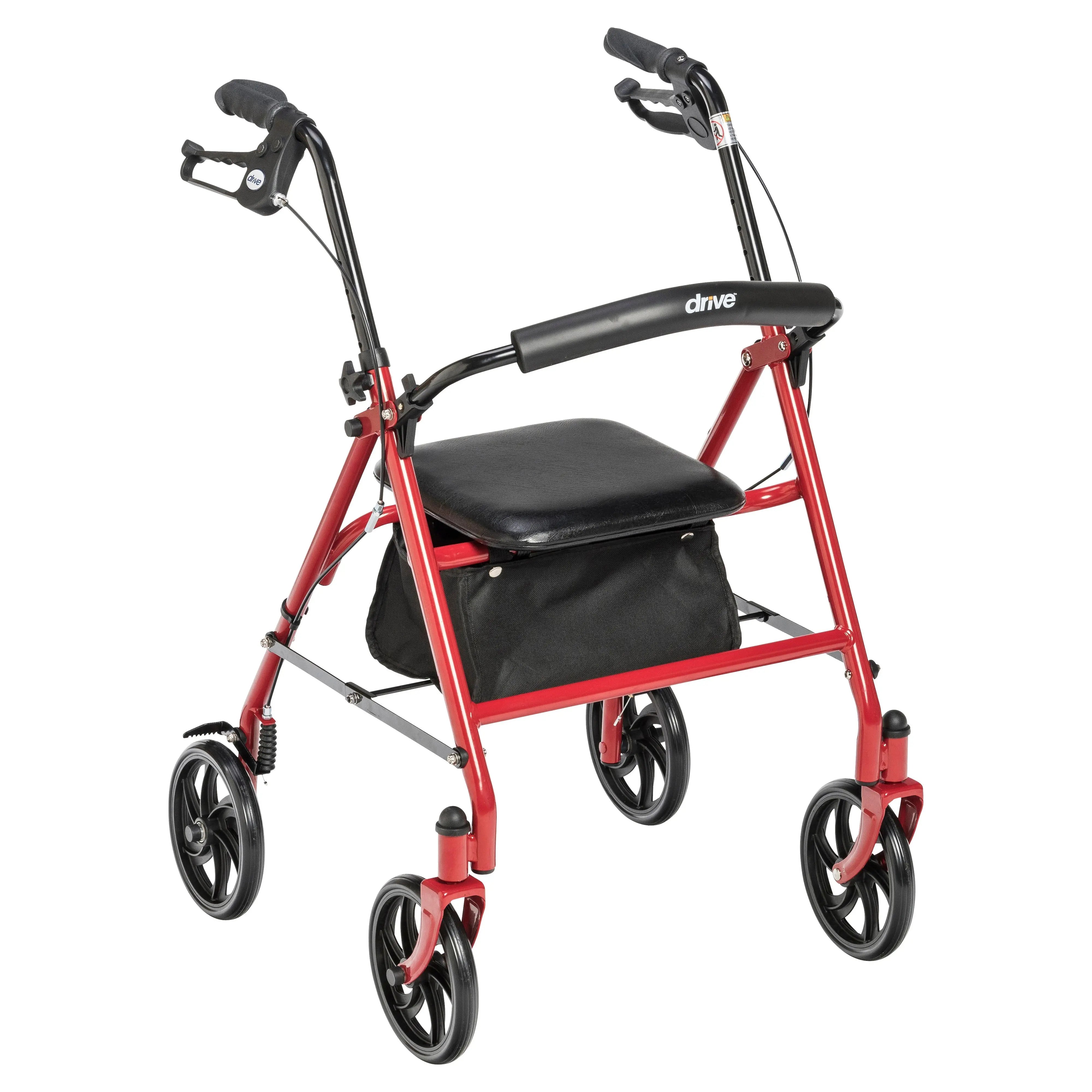 Four Wheel Rollator Rolling Walker with Fold Up Removable Back Support - Home Health Store Inc