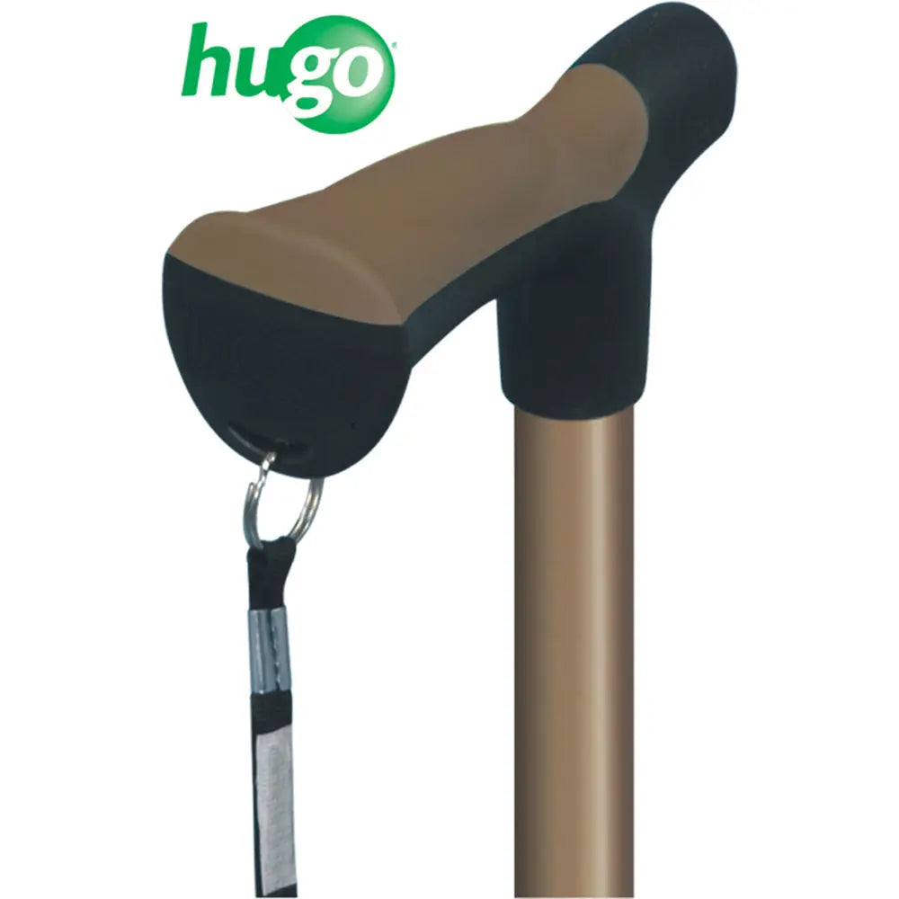 Adjustable Derby Handle Cane with Reflective Strap