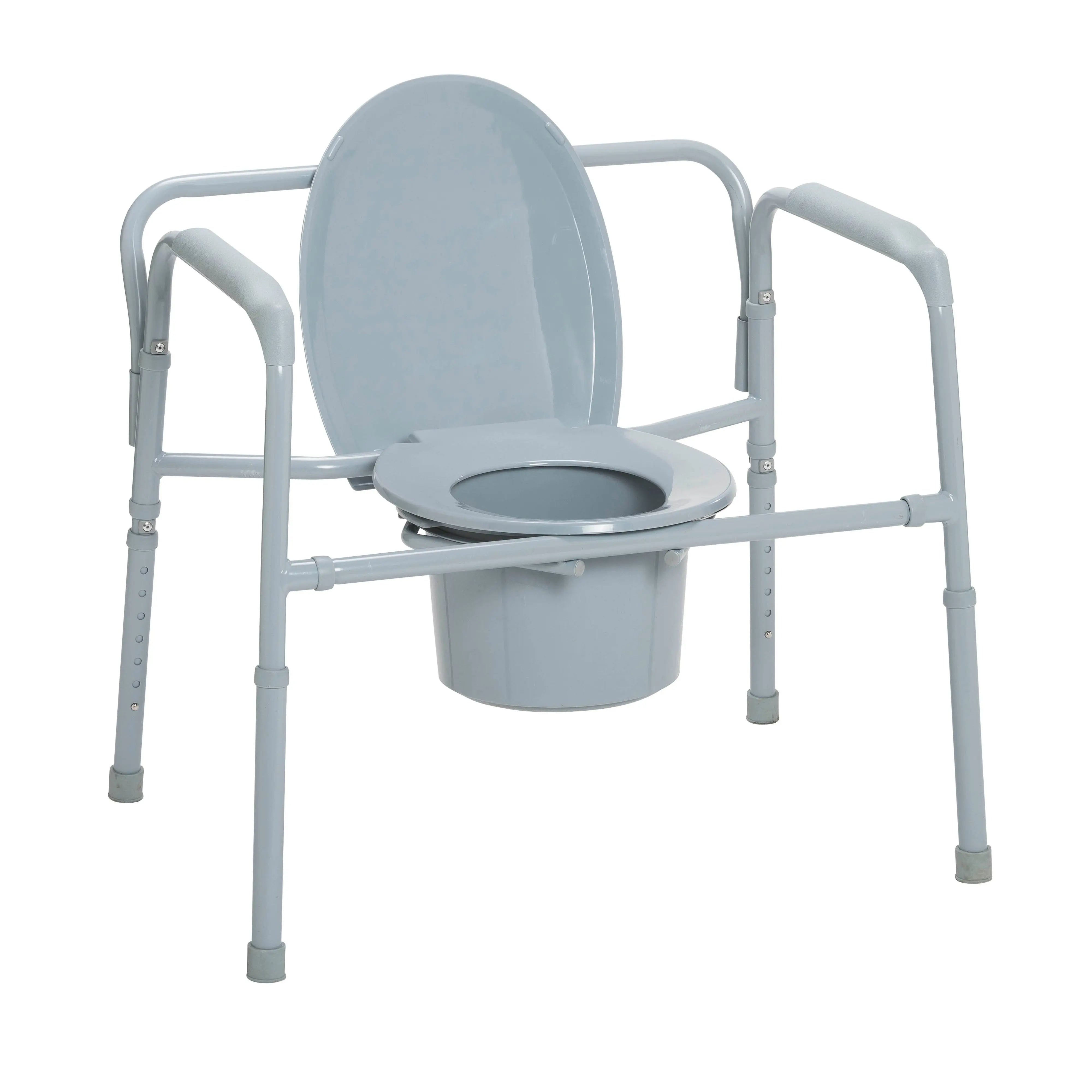 Heavy Duty Bariatric Folding Bedside Commode Seat - Home Health Store Inc