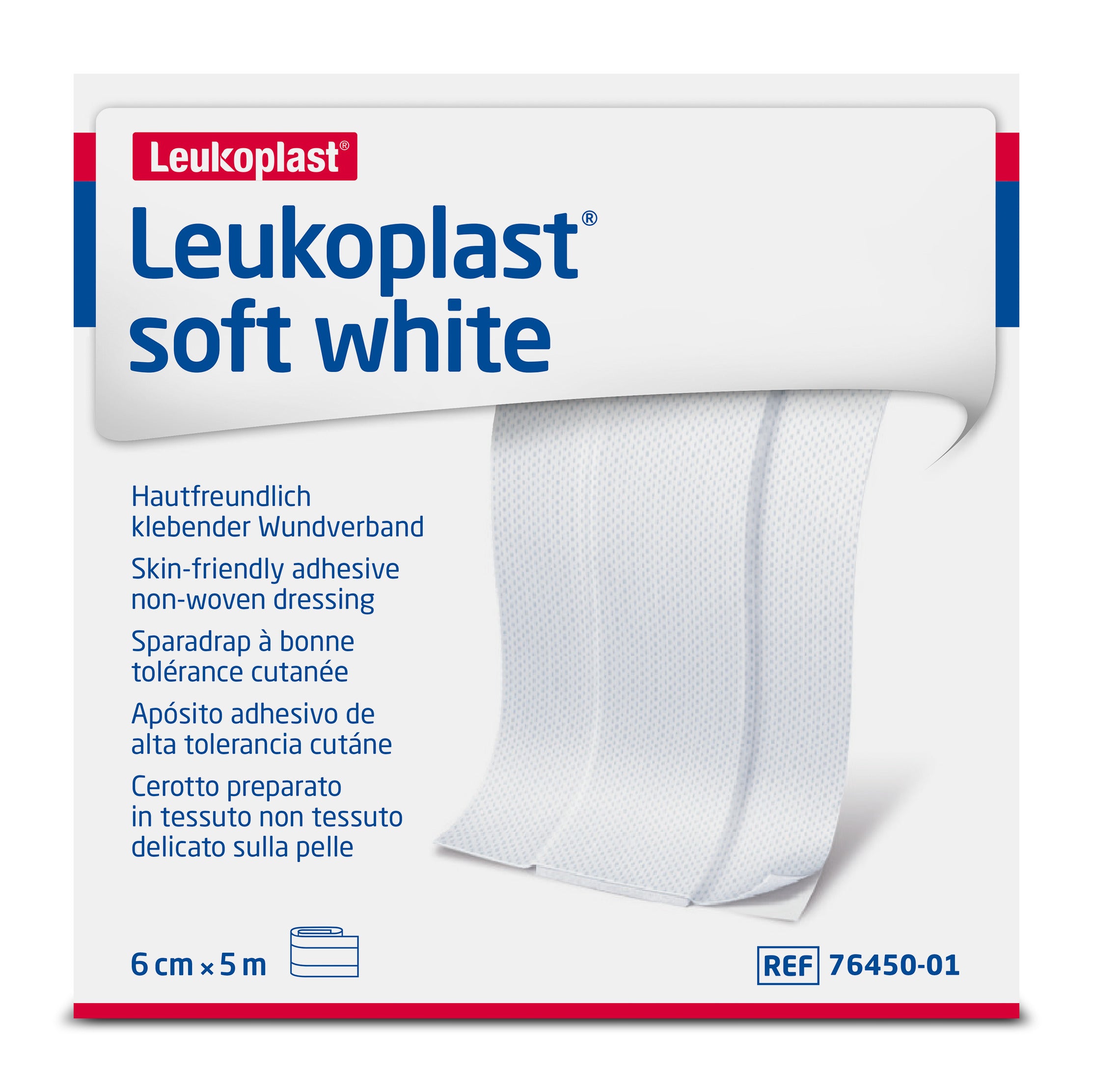Leukoplast Soft White Dressing Roll 8cm X 5m - Box Of 1 - Home Health Store Inc