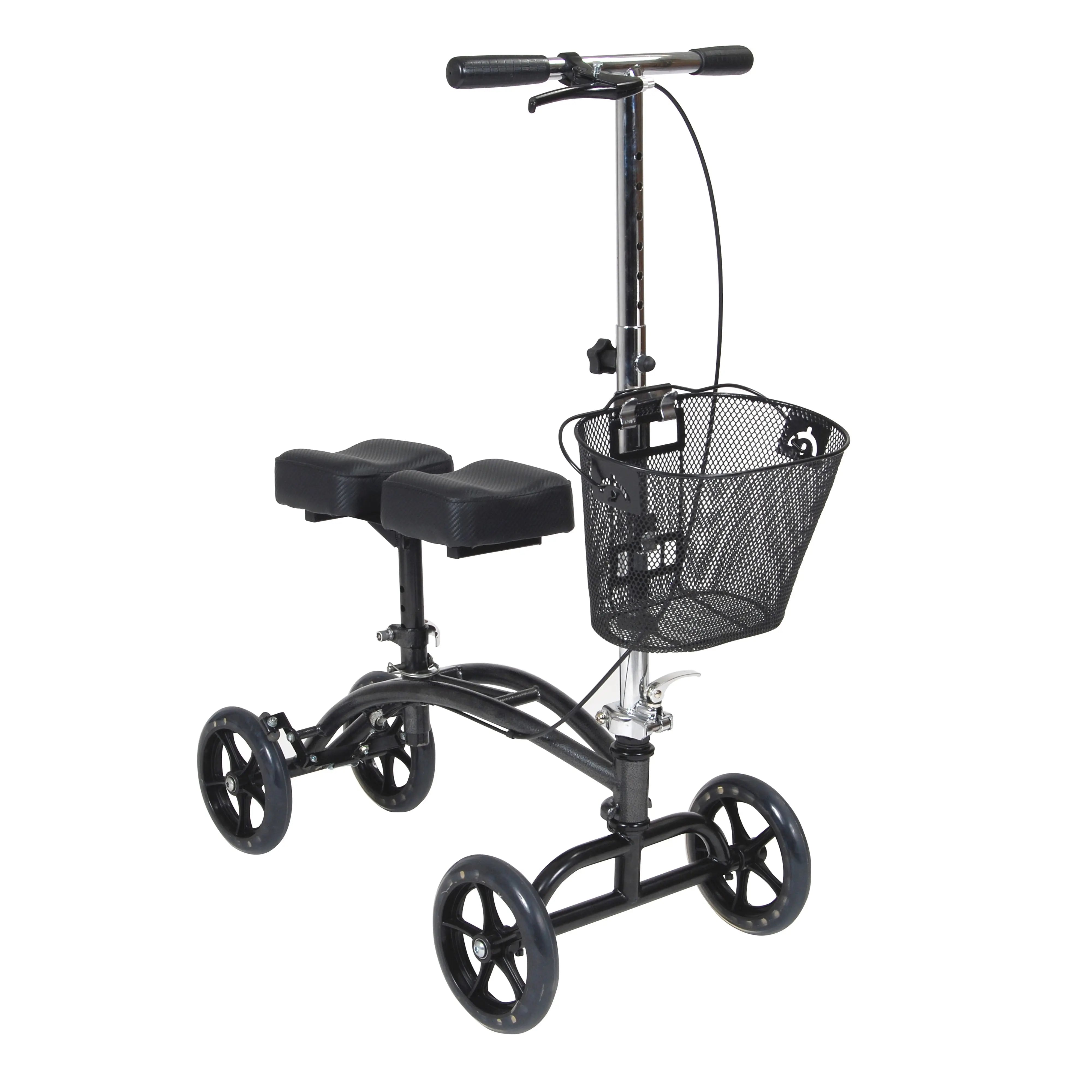 Dual Pad Steerable Knee Walker Knee Scooter with Basket, Alternative to Crutches - Home Health Store Inc