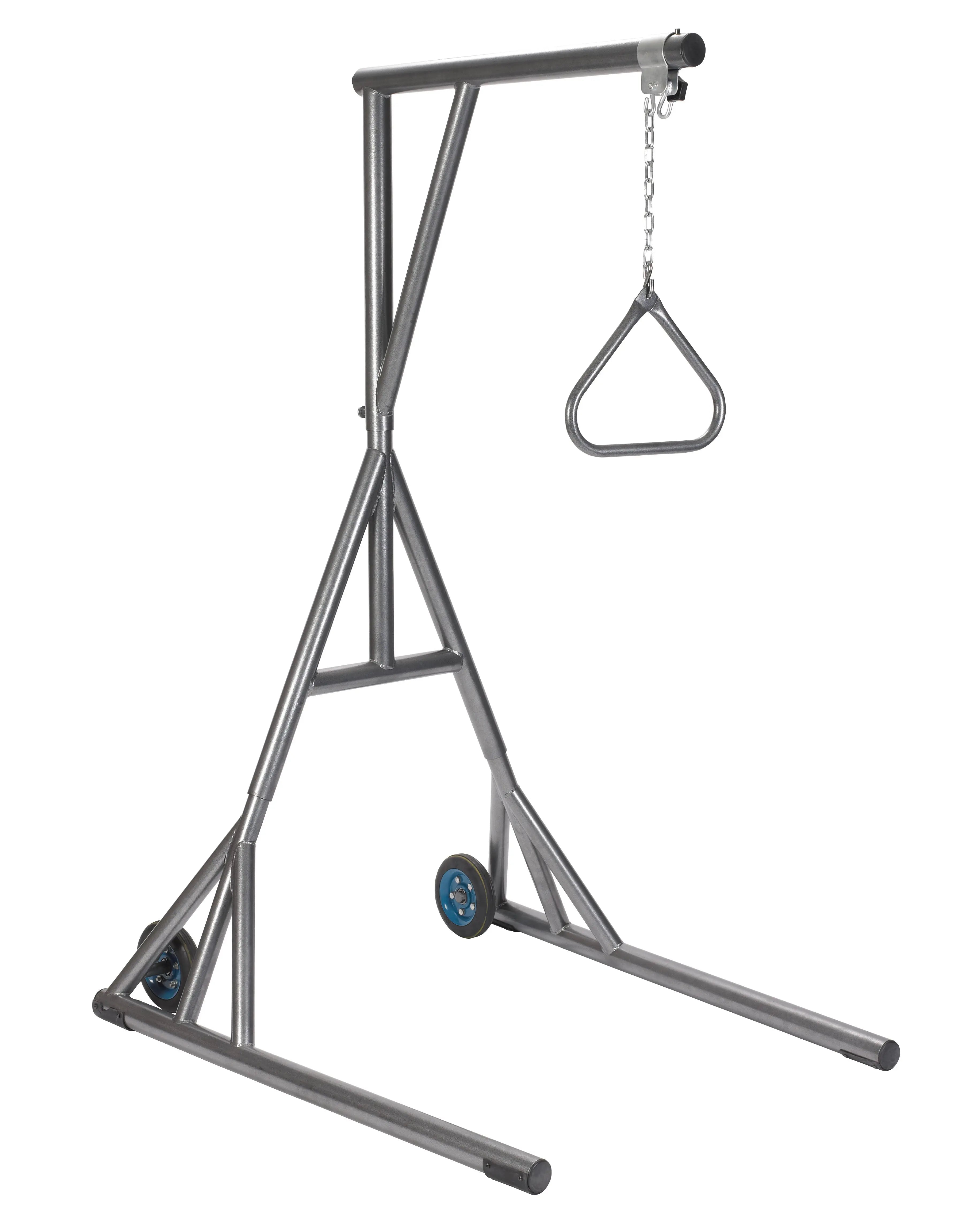 Heavy Duty Trapeze with Base and Wheels, Silver Vein - Home Health Store Inc