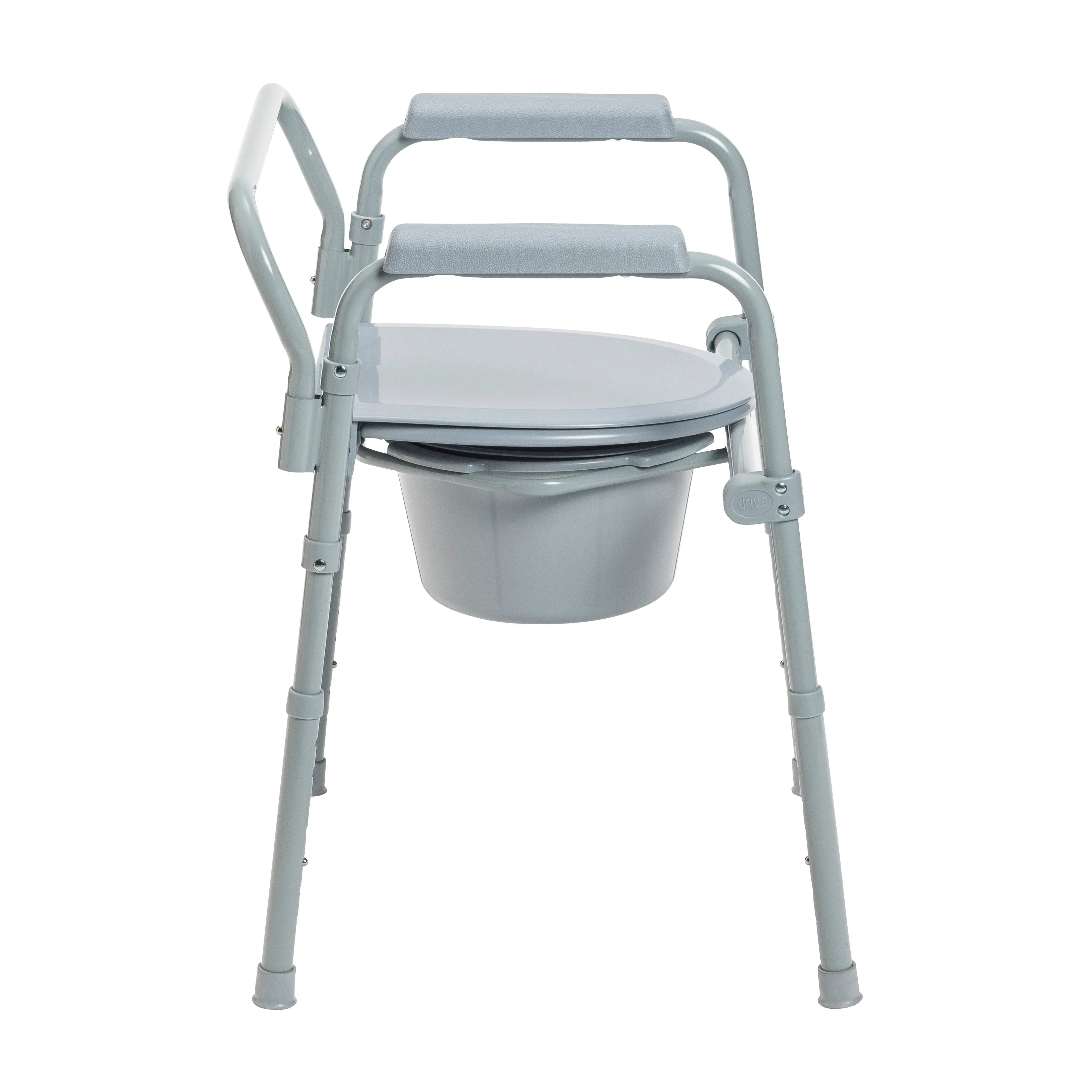 Steel Folding Deep Seat Bedside Commode - Home Health Store Inc