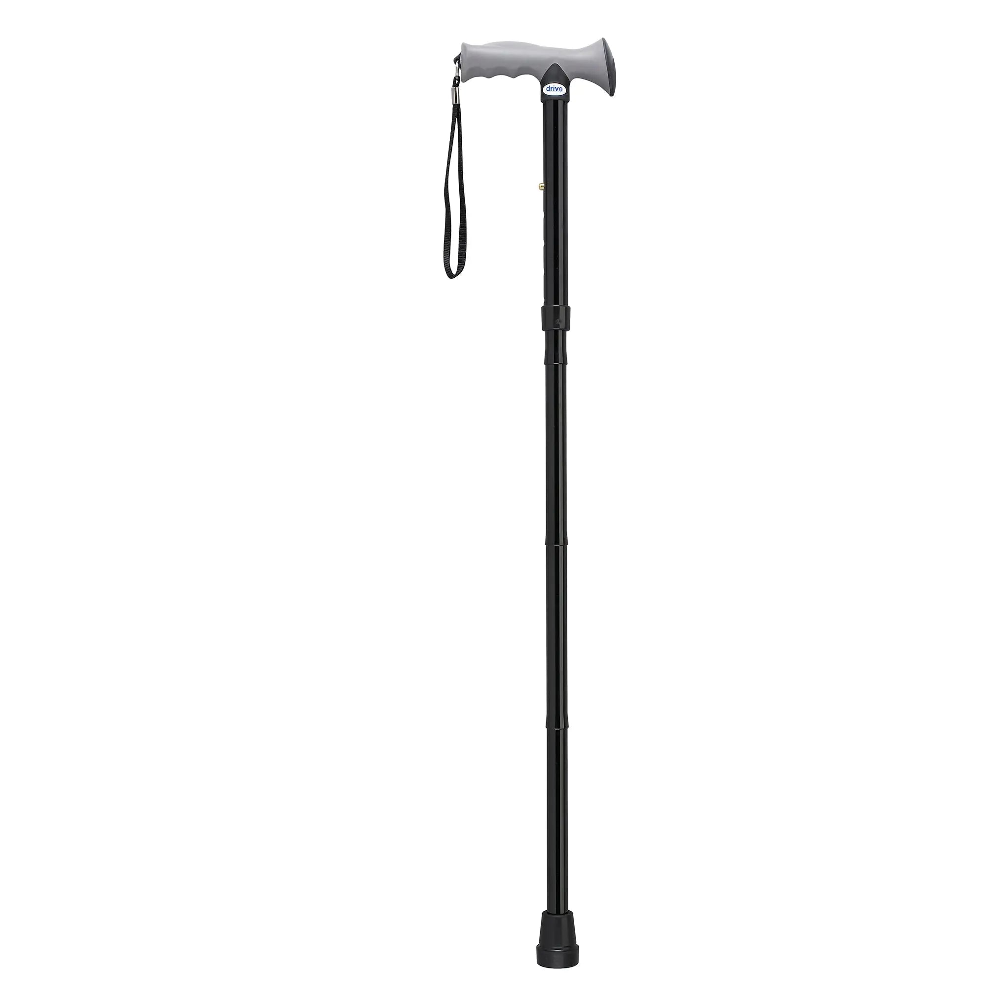 Adjustable Lightweight Folding Cane with Gel Hand Grip - Home Health Store Inc