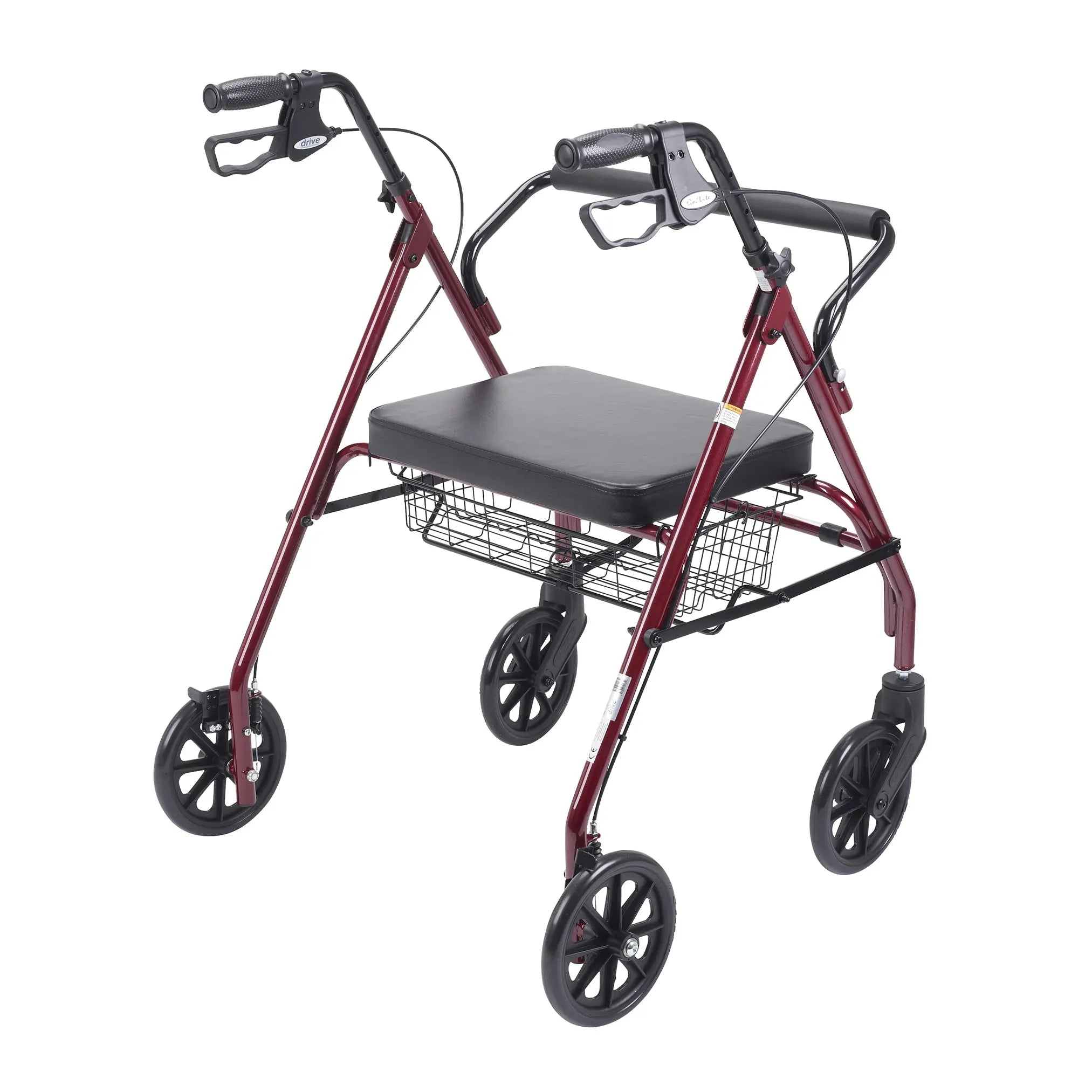 Heavy Duty Bariatric Rollator Rolling Walker with Large Padded Seat - Home Health Store Inc