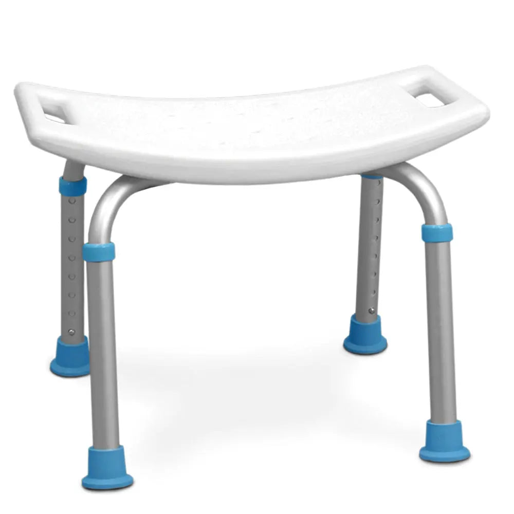 Adjustable Bath and Shower Chair with Non-Slip Seat, White - Home Health Store Inc
